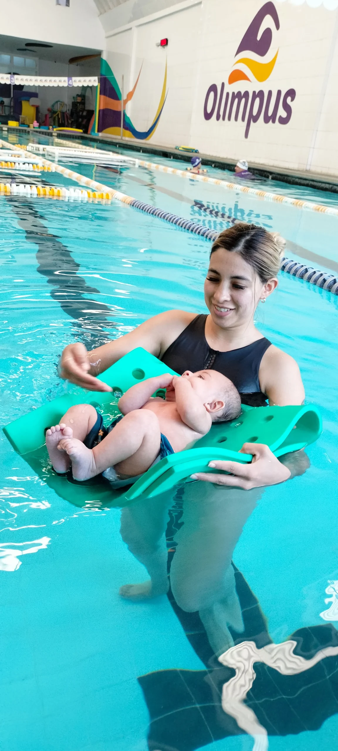 iniciación acuática para bebés