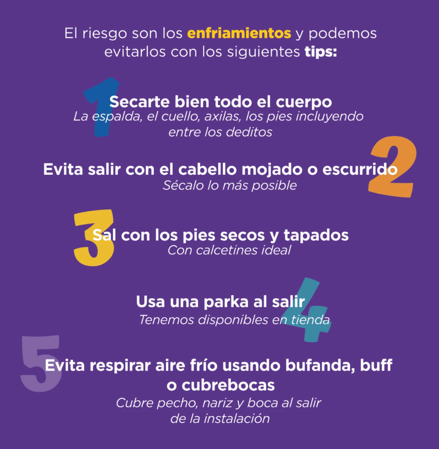 Natación en época de frío